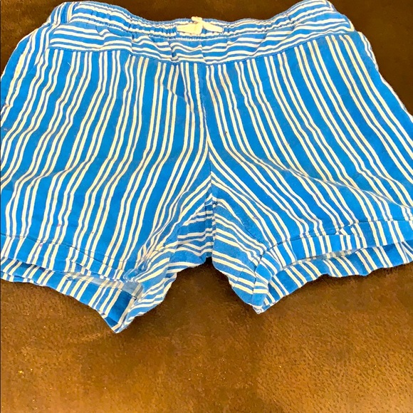 Blue and white striped shorts - Picture 1 of 3